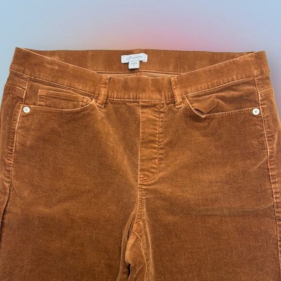J. JILL Women’s Small Brown Pull On Corduroy Jeans - Picture 1 of 3